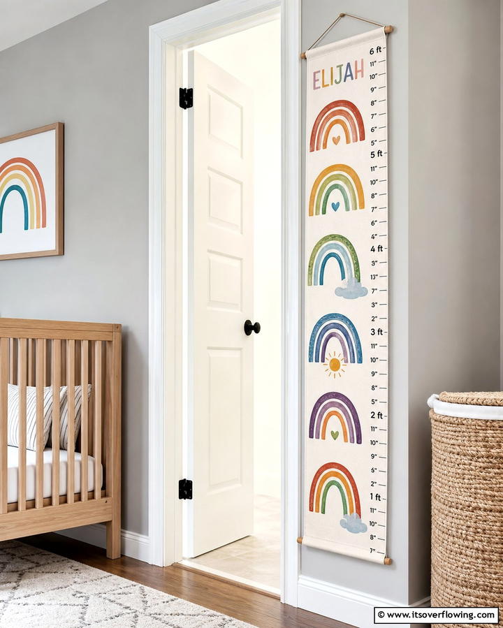 Rainbow Growth Charts - 25 Rainbow Nursery Ideas for a Colorful Baby Room