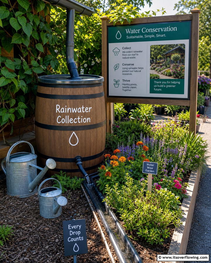 Rainwater Collection Systems - 20 Nursery Garden Ideas to Create a Beautiful Outdoor Space