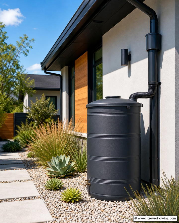 Rainwater Harvesting Features - 25 Xeriscape Ideas for Low-Water Landscaping