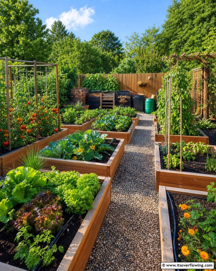 Raised Bed Vegetable Garden - 30 Garden Layout Ideas- Strategic Planting & Design Tips