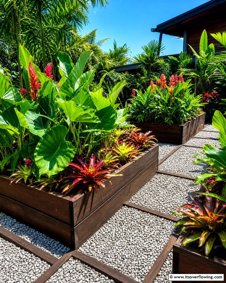 Raised Garden Beds - 25 Tropical Garden Ideas for a Lush Outdoor Oasis