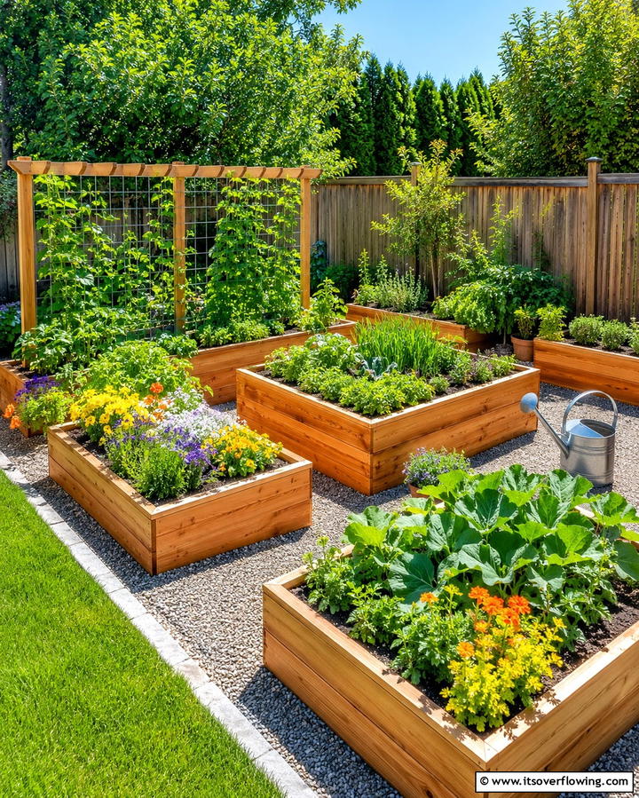 Raised Garden Beds - 20 Creative L-Shaped Backyard Ideas for Small Spaces