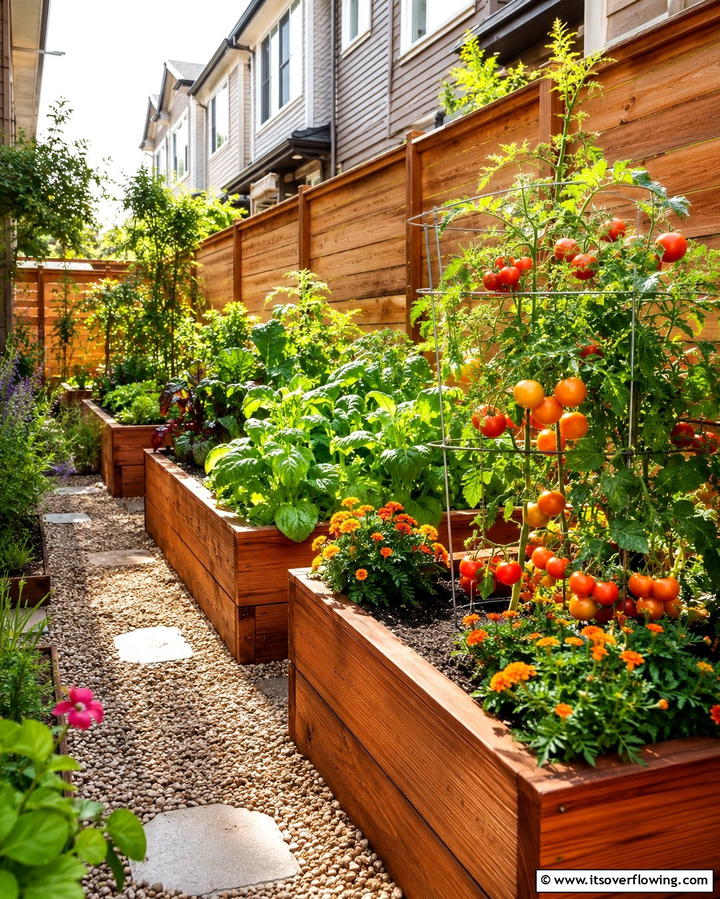 Raised Garden BedsExact - 30 Space-Saving Townhouse Backyard Design Ideas