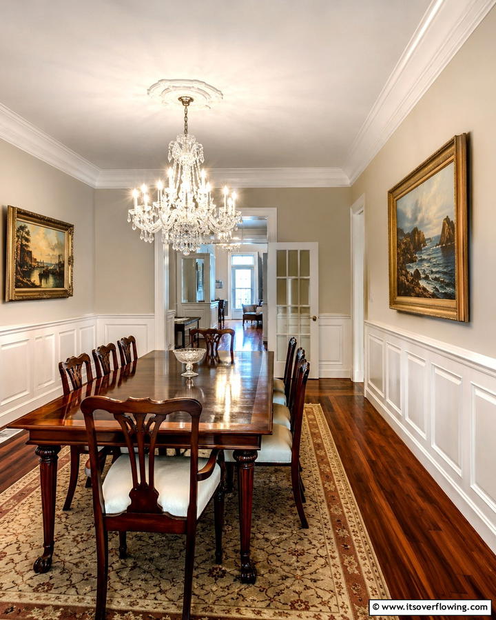 Raised Panel Wainscoting - 25 Classic Dining Room Wainscoting Ideas for Timeless Appeal