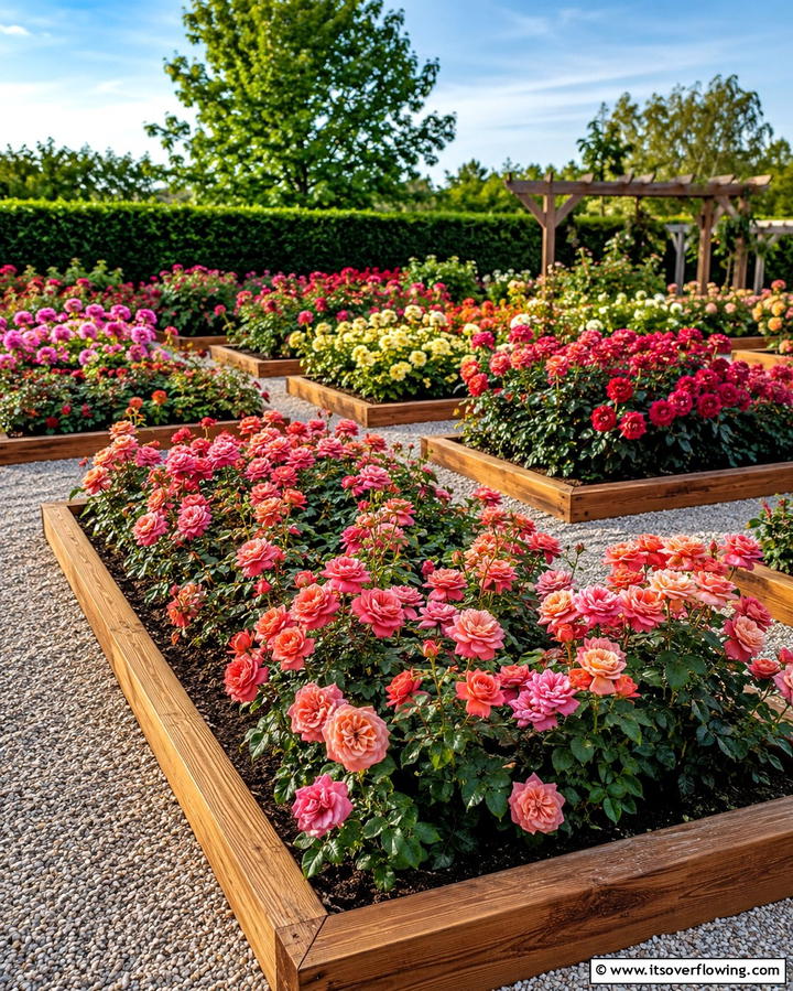 Raised Rose Beds for Better Growth - 25 Rose Garden Ideas to Create a Blooming Paradise
