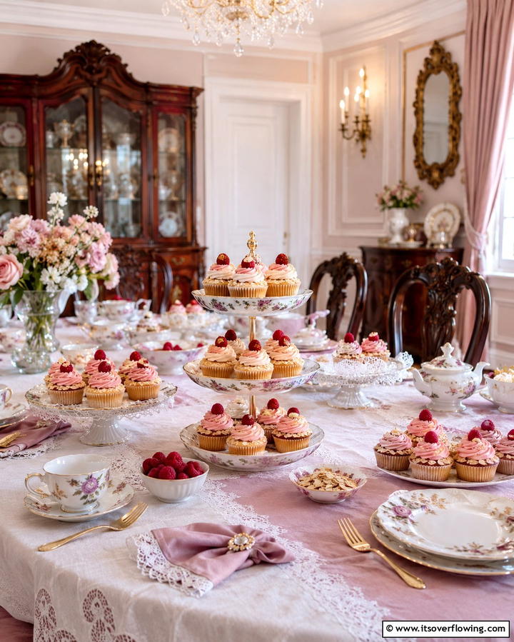 Raspberry Almond Elegance - 30 Wedding Cupcake Ideas for Unforgettable Celebrations