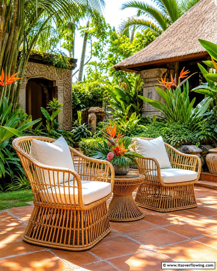 Rattan Chairs - 21 Outdoor Seating Ideas for Comfortable Gatherings