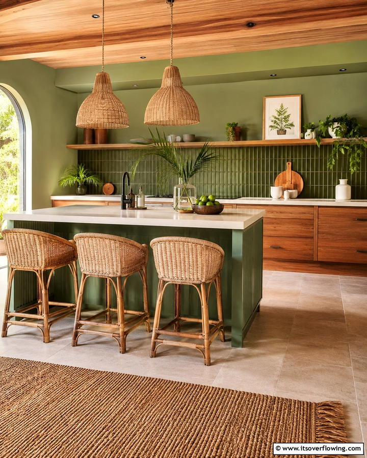 Rattan Furniture - 30 Retro 70s Kitchen Ideas for a Funky Vintage Makeover