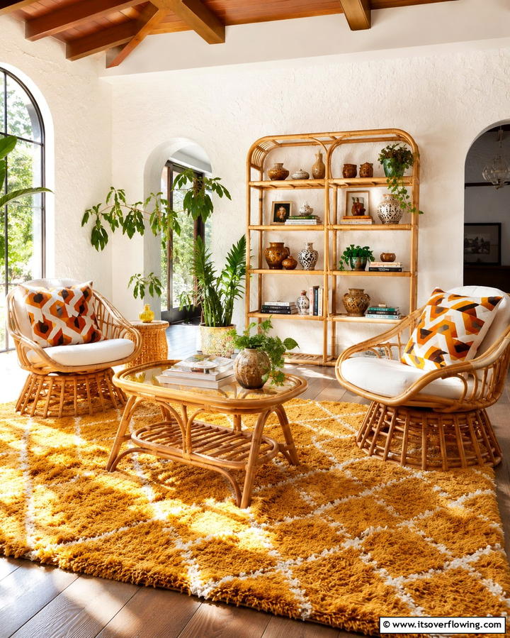 Rattan Furniture - 25 1970s-inspired Design Ideas for Retro Vibes