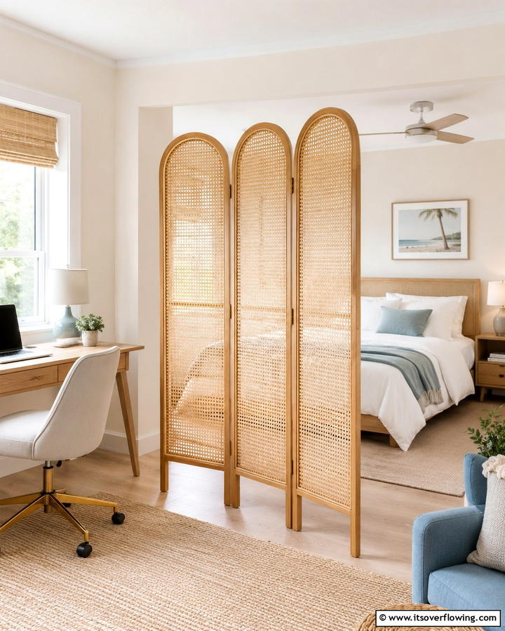 Rattan Room Dividers for Privacy and Style - 25 Rattan Bedroom Furniture Ideas for a Cozy Look