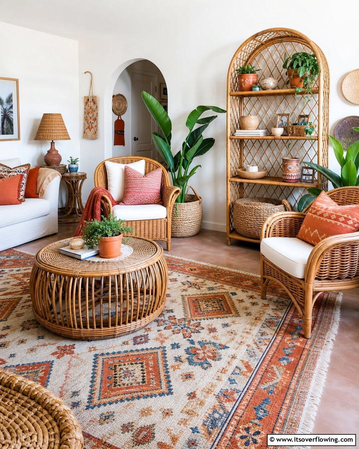 Rattan and Wicker Furniture - 25 Bohemian Interior Design Ideas for a Chic Home