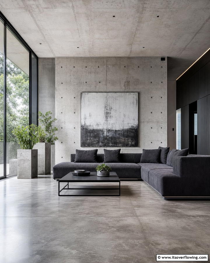 Raw Concrete Elegance - 21 Industrial Interior Design Ideas for Urban Chic Spaces