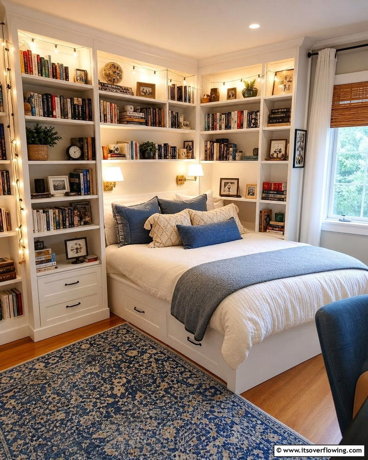 Reading Nook with Corner Bed - 20 Creative Corner Bed Ideas for Small Spaces