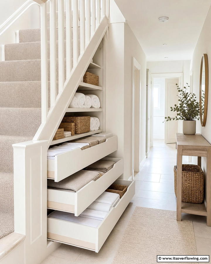 Reading Nook - 25 Under Stair Storage Ideas for Maximizing Space