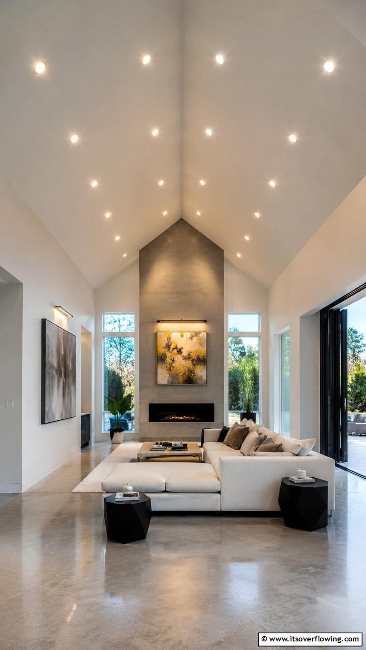 Recessed Architectural Lighting - 21 Dramatic Vaulted Ceiling Ideas to Enhance Living Spaces