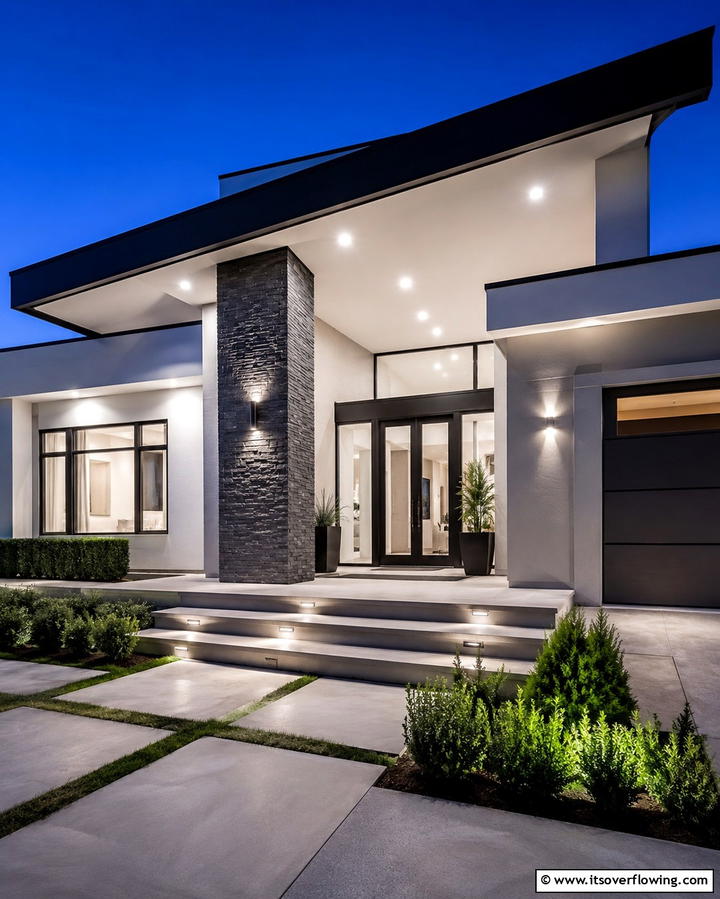 Recessed Downlights for a Clean Look - 20 Soffit Lighting Ideas to Illuminate Your Home