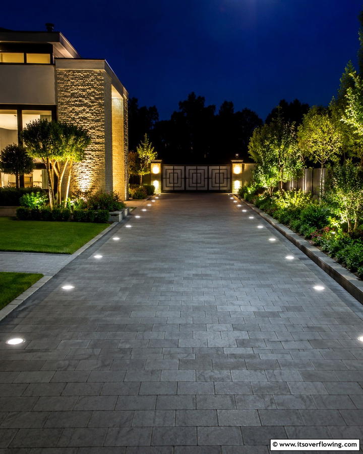 Recessed Driveway Lights - 25 Driveway Lighting Ideas to Illuminate Your Home