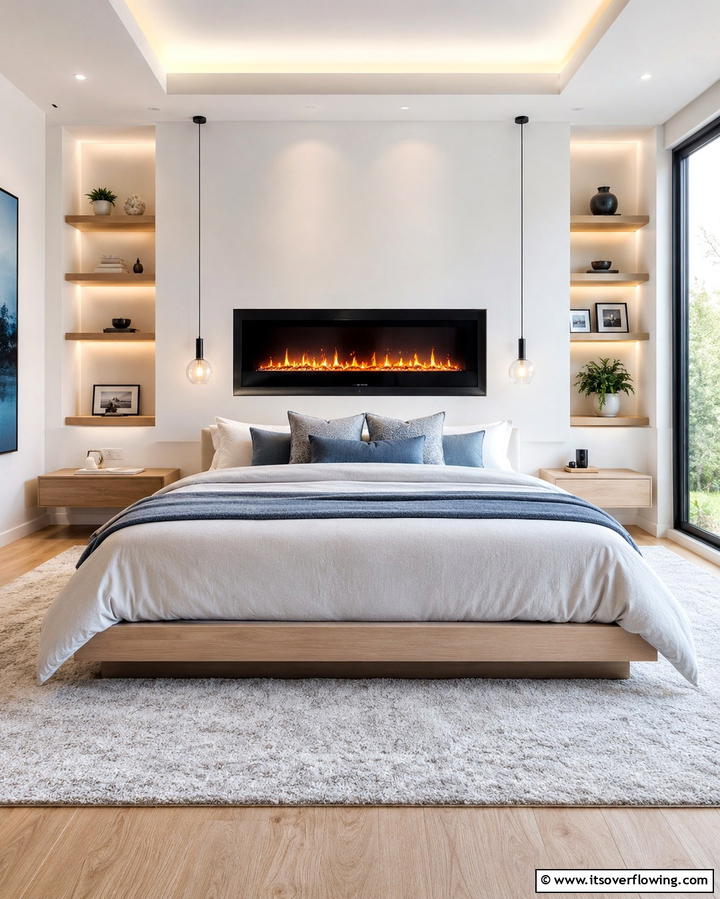 Recessed Electric Fireplaces - 25 Electric Fireplace Ideas for Cozy and Modern Homes