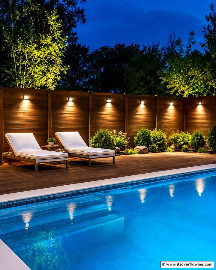 Recessed Fence Lighting - 25 Fence Lighting Ideas to Illuminate Your Outdoor Space