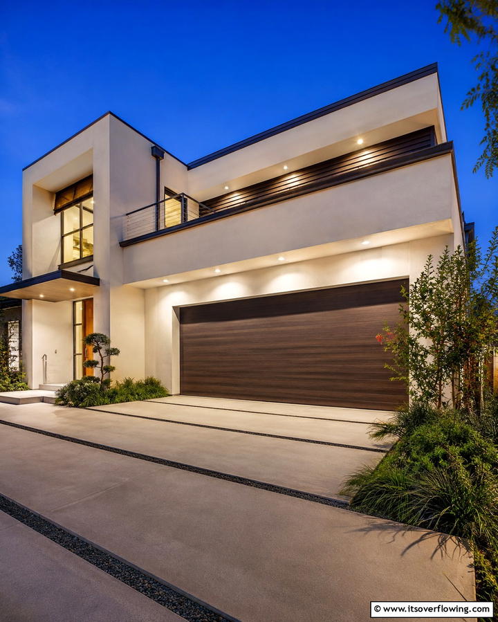 Recessed Lighting for Garage Overhangs - 25 Exterior Garage Lighting Ideas to Illuminate Your Home
