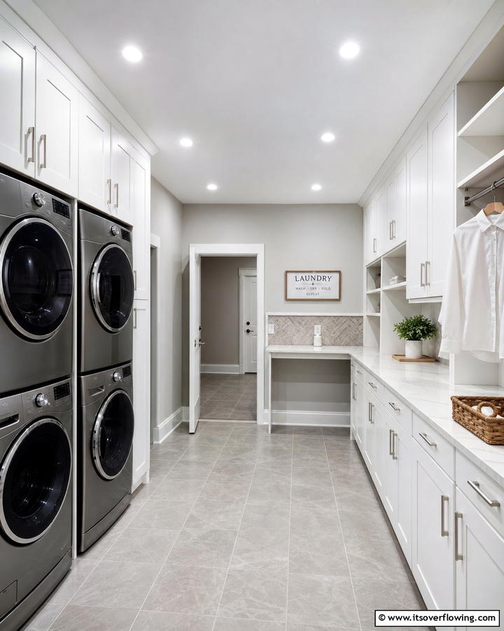 Recessed Lighting for a Clean Look - 20 Laundry Room Lighting Ideas to Brighten Your Space