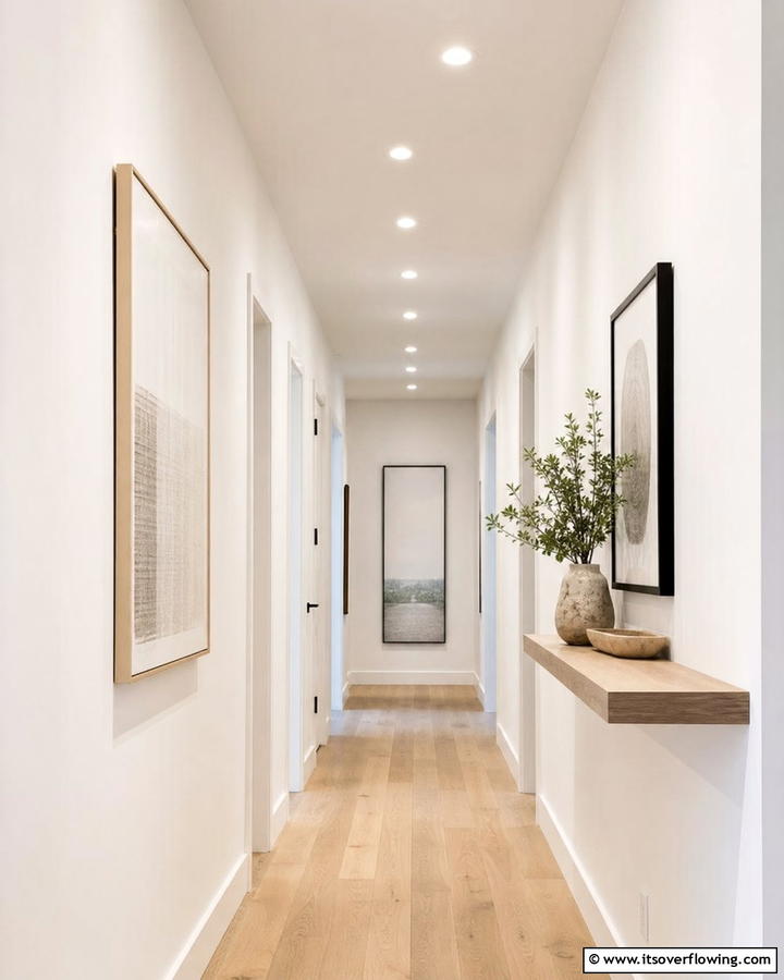 Recessed Lighting for a Clean Look - 20 Narrow Hallway Lighting Ideas to Brighten Your Space