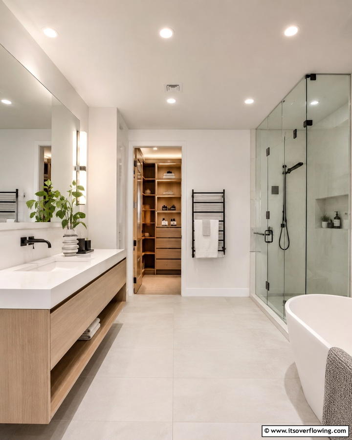 Recessed Lighting for a Minimalist Appeal - 25 Bathroom Lighting Ideas to Brighten Your Space