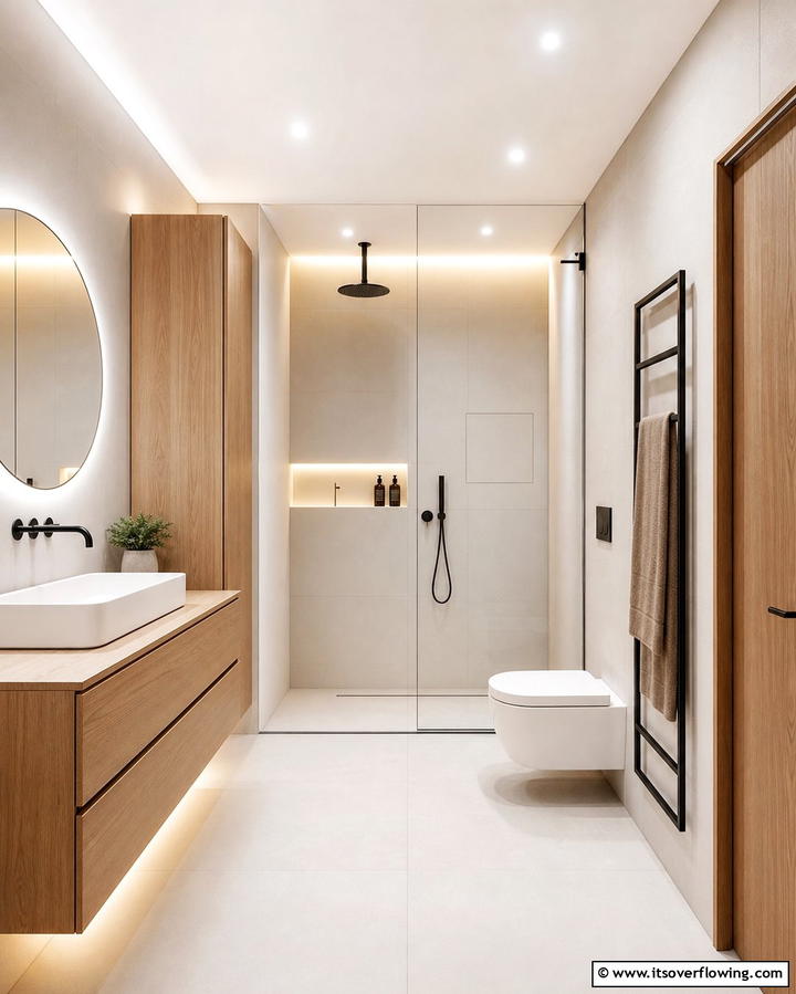 Recessed Shower Niche with Hidden Storage - 25 Shower Niche Ideas for a Functional Bathroom