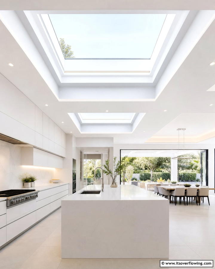 Recessed Skylights - 25 Reverse Tray Ceiling Ideas for a Unique Look