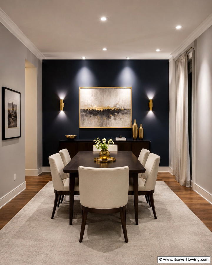 Recessed Spotlight Details - 30 Small Dining Room Lighting Ideas for Cozy Ambiance