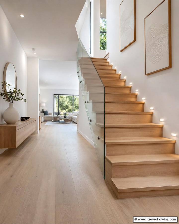 Recessed Step Lights for a Clean Look - 25 Staircase Lighting Ideas to Illuminate Your Home