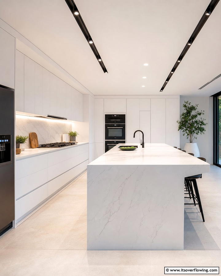 Recessed Track Lighting for a Clean Look - 20 Kitchen Track Lighting Ideas for a Bright and Functional Space
