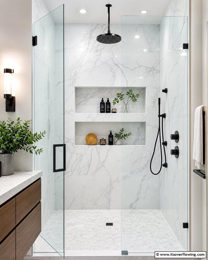 Recessed Wall ShelvesOne - 25 Bathroom Shelf Ideas for Organized and Stylish Storage