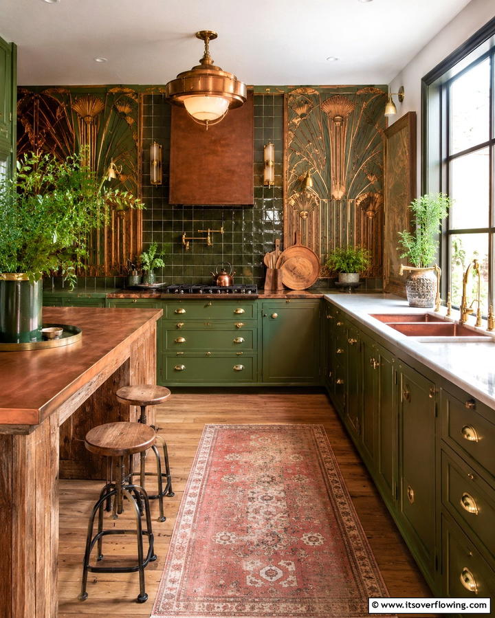 Reclaimed Art Deco Accents - 30 Art Deco Kitchen Ideas for Timeless Elegance