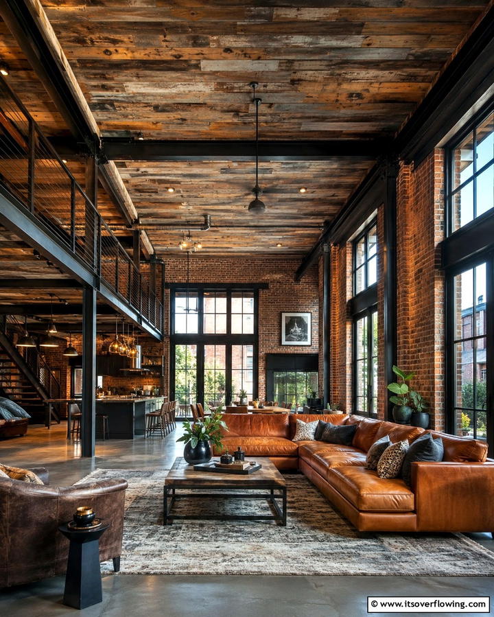 Reclaimed Barnwood Ceiling - 25 Wood Ceiling Ideas to Elevate Your Interior