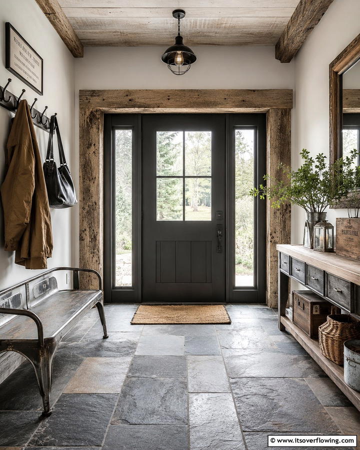 Reclaimed Barnwood TrimExact - 25 Farmhouse Interior Window Trim Ideas for Charm