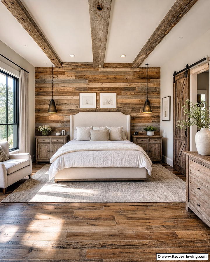Reclaimed Elegance - 21 Farmhouse Bedroom Ideas for Rustic Comfort