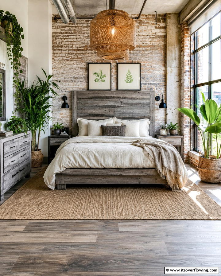 Reclaimed Grey Wood - 25 Elegant Grey Headboard Bedroom Ideas for a Calm Space