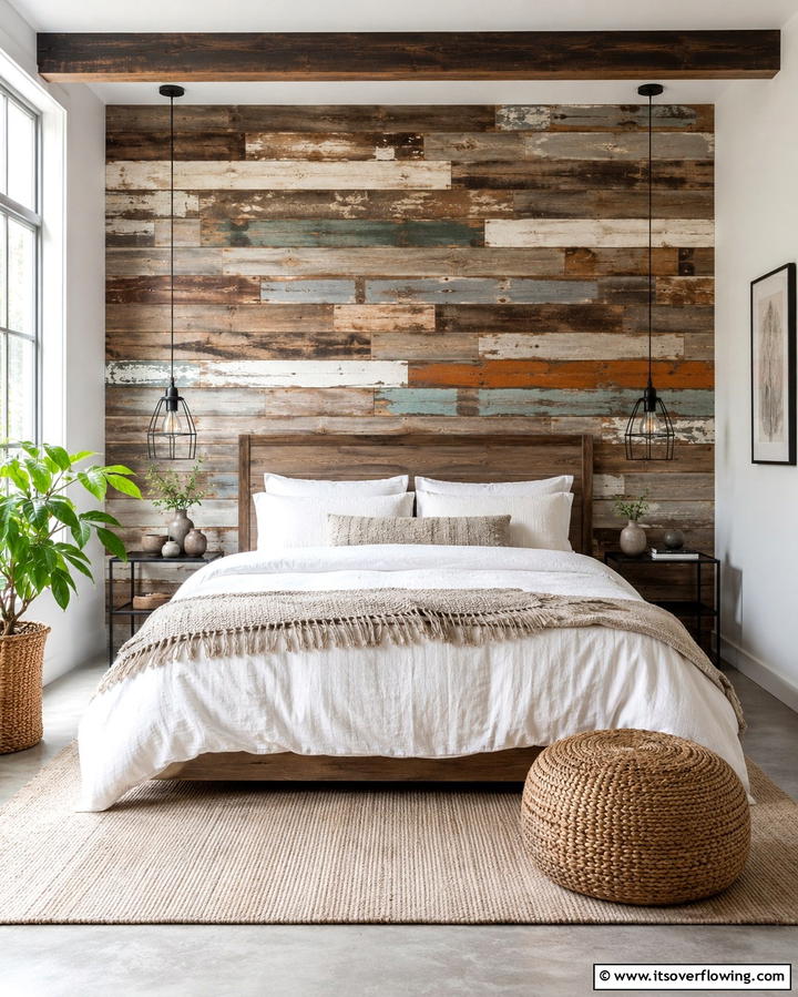 Reclaimed Wood Accents - 25 Trendy Hipster Bedroom Ideas for a Unique Personal Space