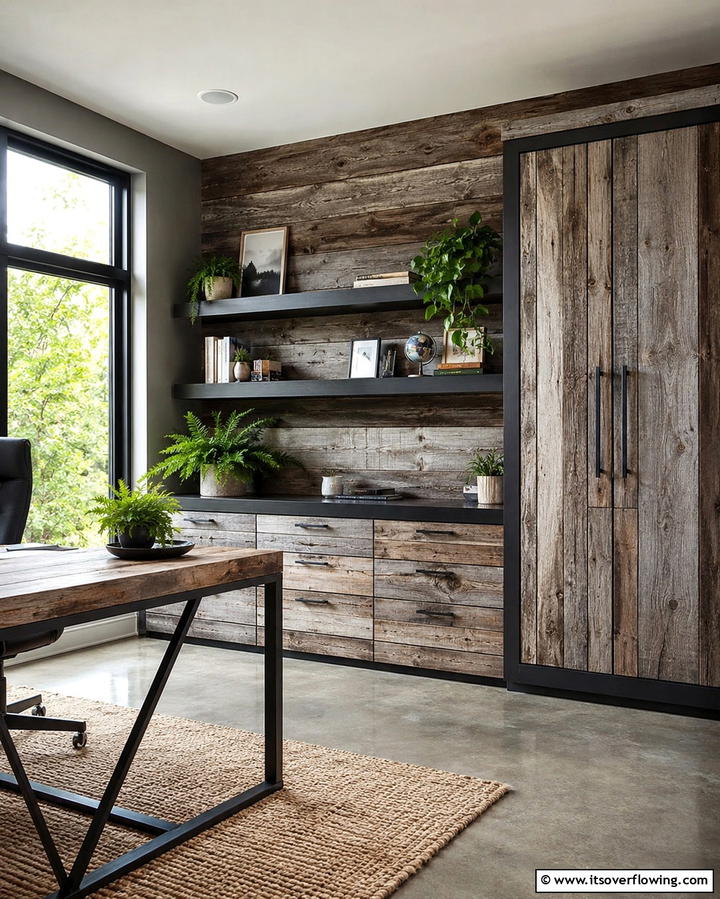 Reclaimed Wood Cabinet Accents - 30 Smart Cabinet Storage Ideas to Declutter and Organize Your Home