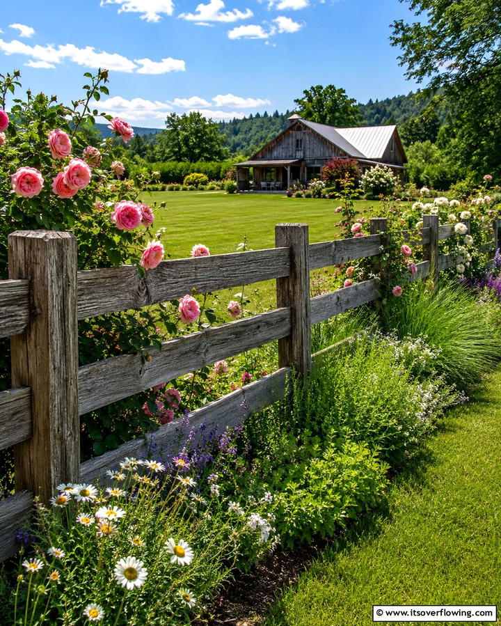 Reclaimed Wood Fencing - 30 Rustic Landscaping Ideas for Natural Yard Beauty