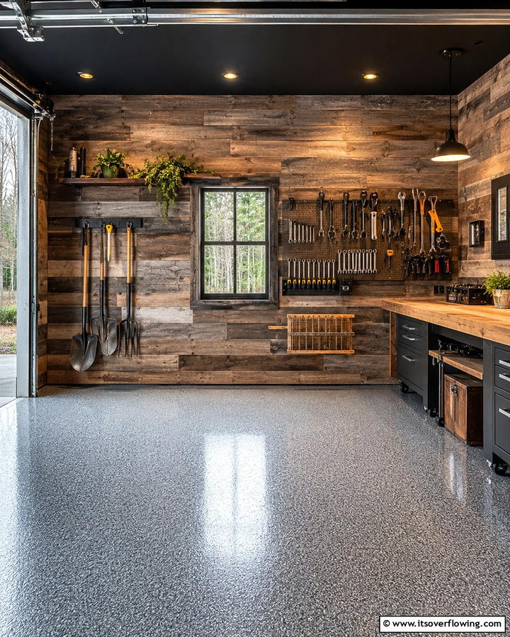 Reclaimed Wood Paneling - 25 Rustic Garage Ideas for a Cozy and Functional Space