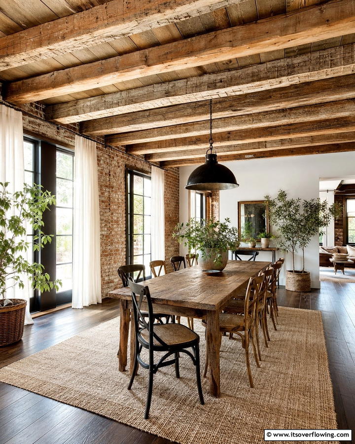 Reclaimed Wood Revival - 21 Decorative Ceiling Beam Ideas for Rustic Charm