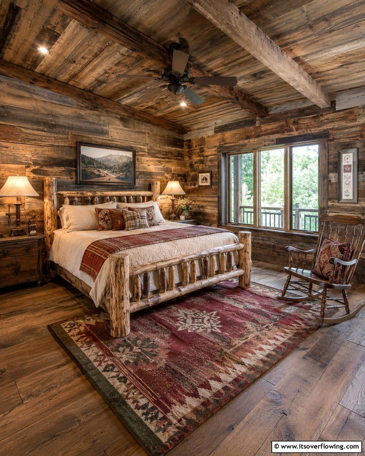 Reclaimed Wood Rustic Appeal - 30 Bedroom Flooring Ideas to Elevate Comfort and Style