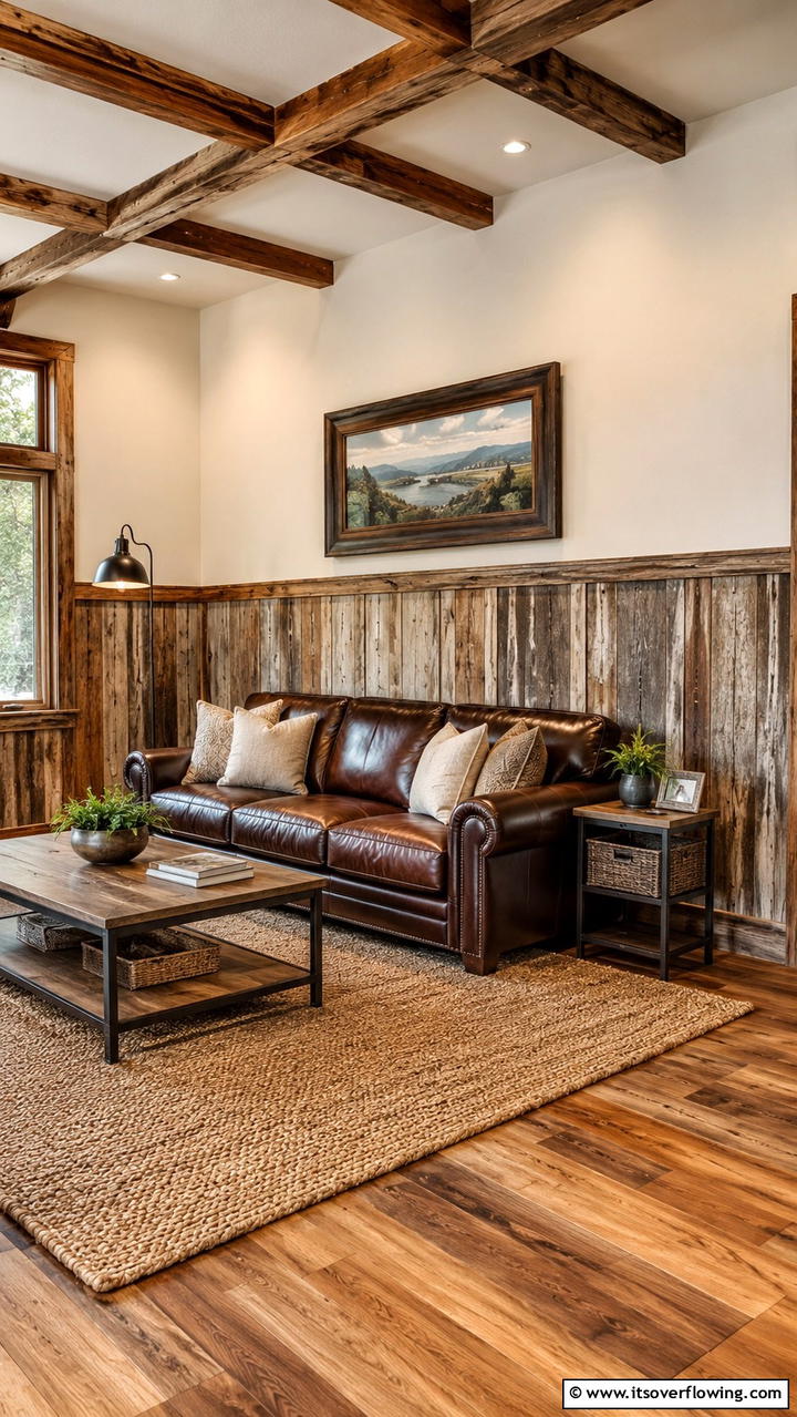 Reclaimed Wood Wainscoting - 21 Classic Wainscoting Ideas to Elevate Your Interior Walls