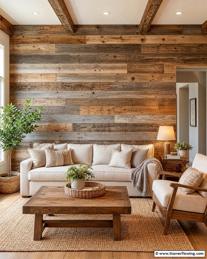 Reclaimed Wood Wall Panels - 20 Rustic Wall Decor Ideas for a Cozy and Charming Home