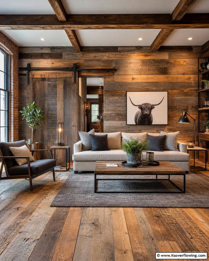 Reclaimed Wood Warmth - 21 Industrial Interior Design Ideas for Urban Chic Spaces