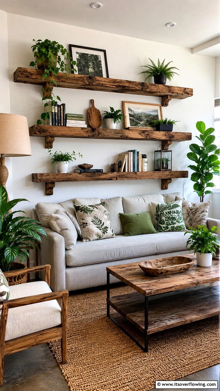 Reclaimed Wood for Eco Friendly Display - 30 Bookshelf Organization Ideas for Stylish Order