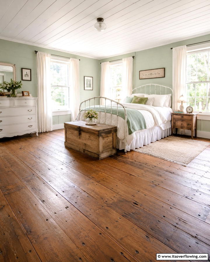 Reclaimed Wood for a Vintage Feel - 30 Bedroom Flooring Ideas to Elevate Comfort and Style