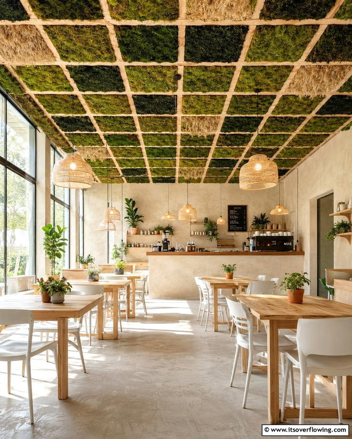 Recycled Green Ceiling Tiles - 25 Green Ceiling Ideas for a Unique and Bold Statement